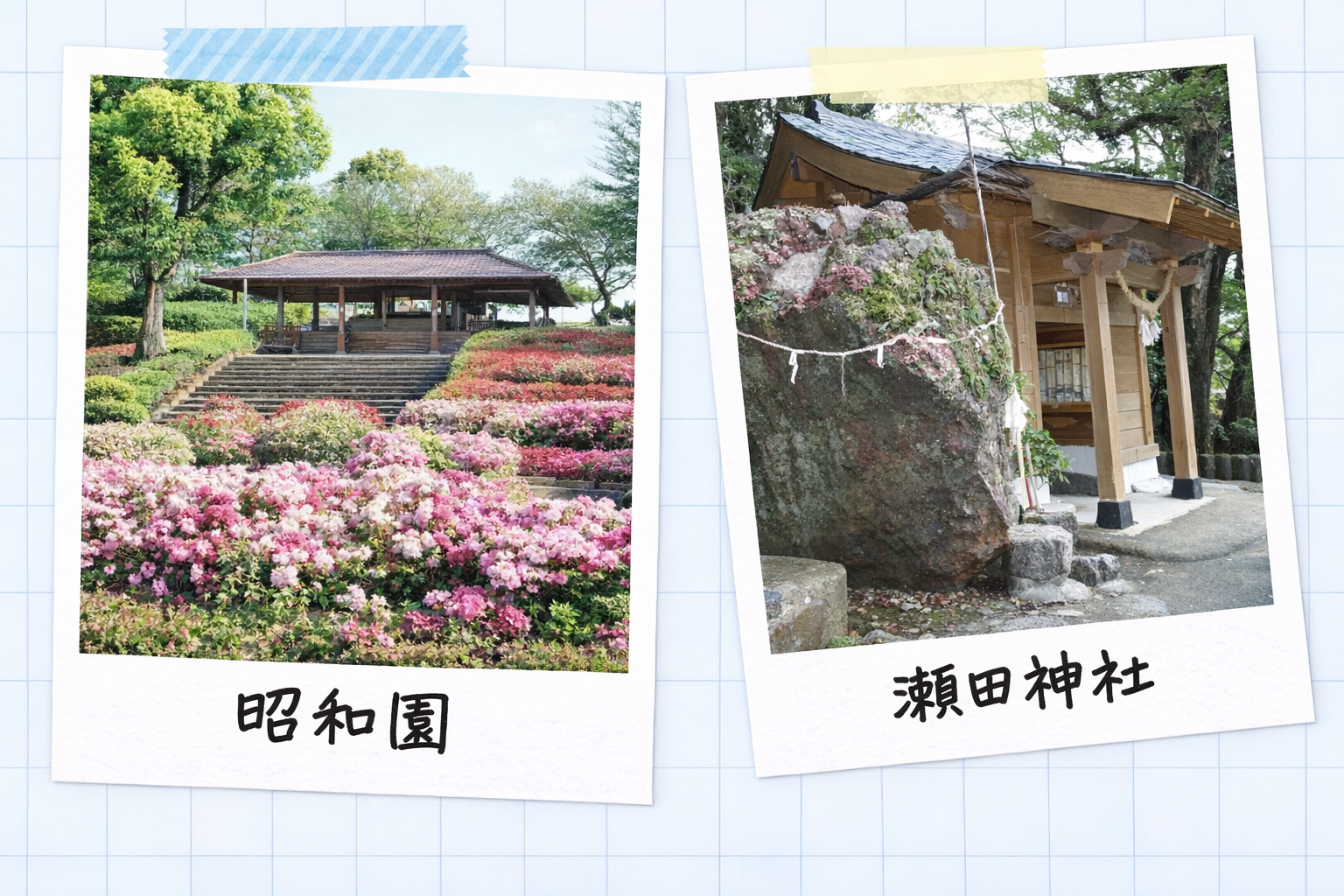 昭和園と瀬田神社